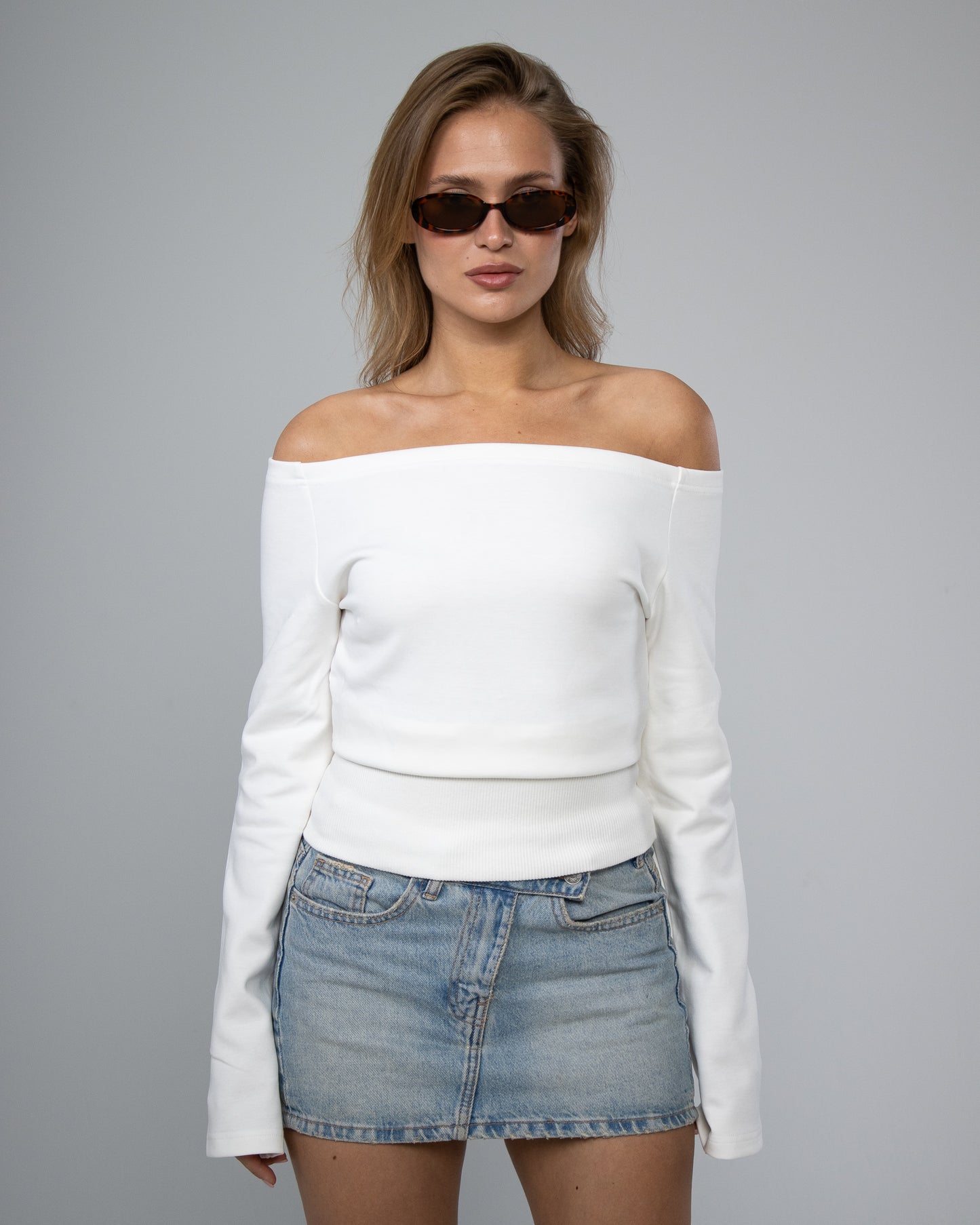 Snatched Off-Shoulder Sweater