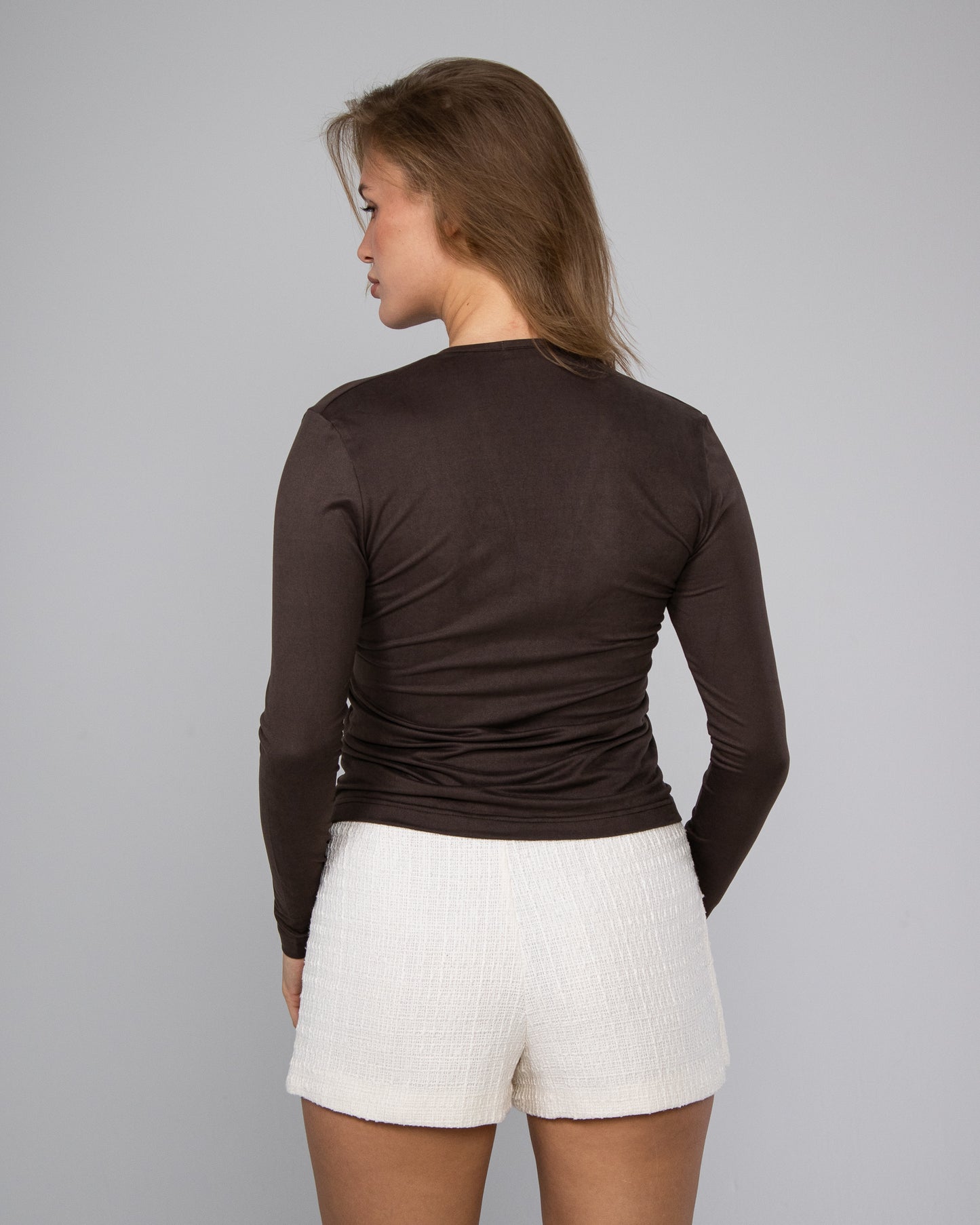 Long Sleeve V- Neck Top