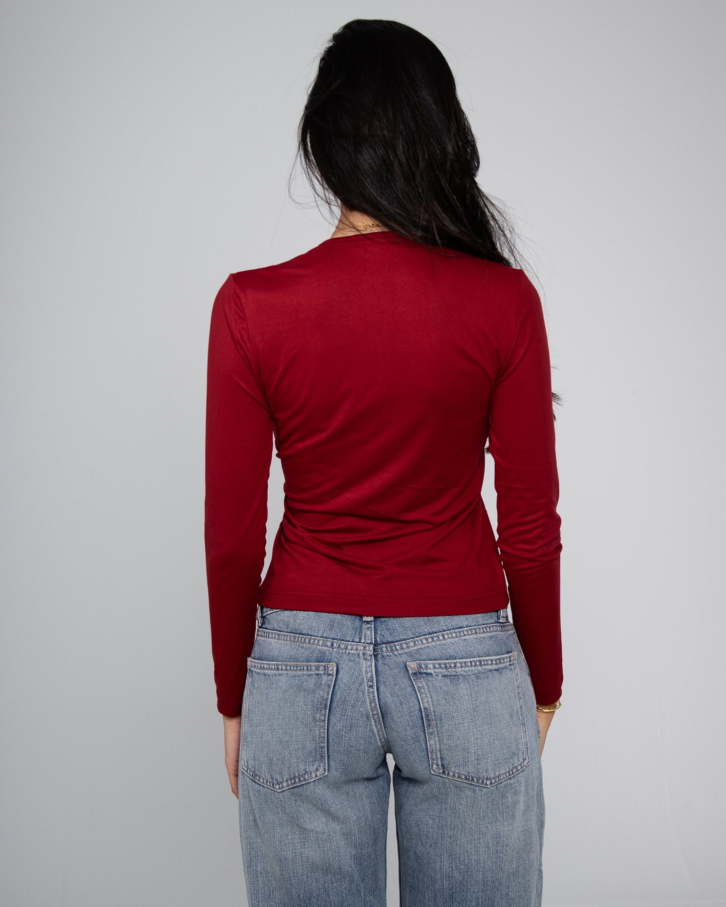 Long Sleeve V- Neck Top