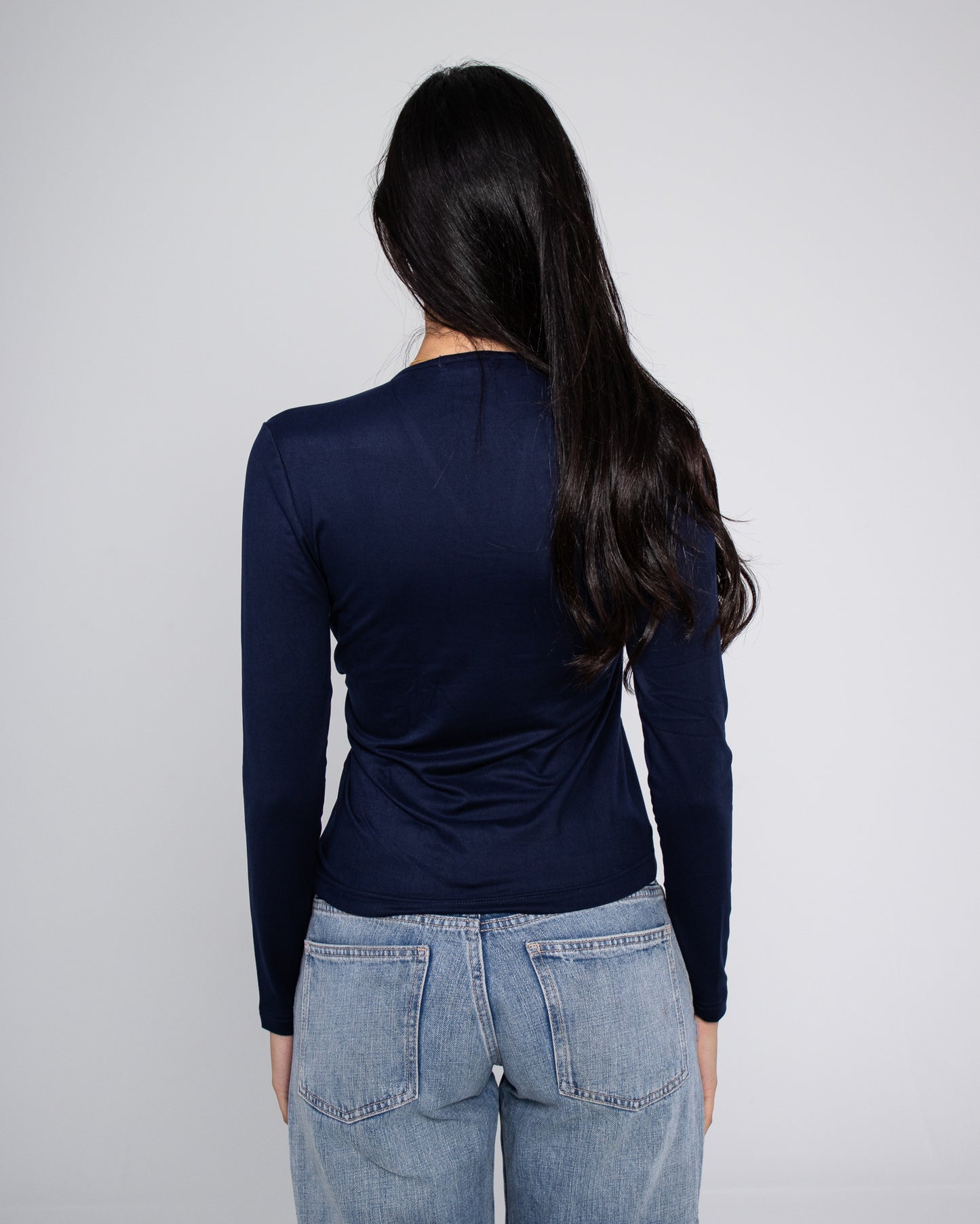 Long Sleeve V- Neck Top